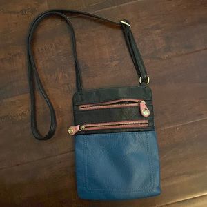 Relic Brand Small Leather Messenger Bag